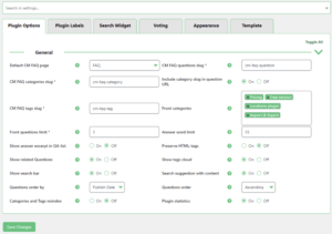 Plugin Options