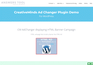 WordPress Ad server Demo - Using html banners
