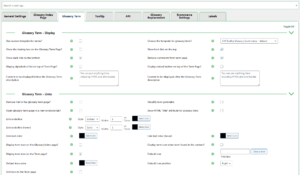 Settings – Glossary Term 1 (eCommerce edition)