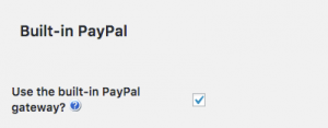General - Built in Paypal