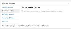 Decline Button