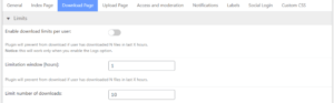 Download Page - Limits