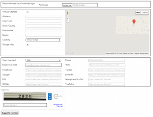 Business Directory Community AddOn Add a Business Form