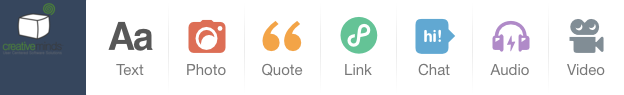 Tumblr interface