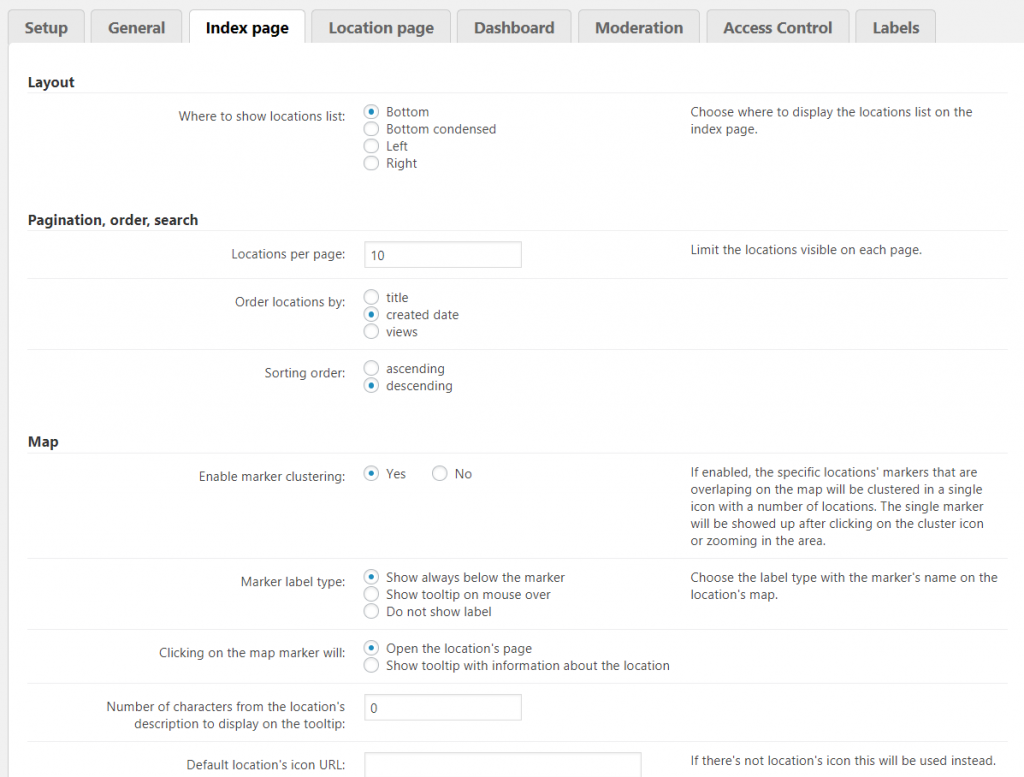 Index Page-Layout,Pagination,Order,Search,Map - CreativeMinds