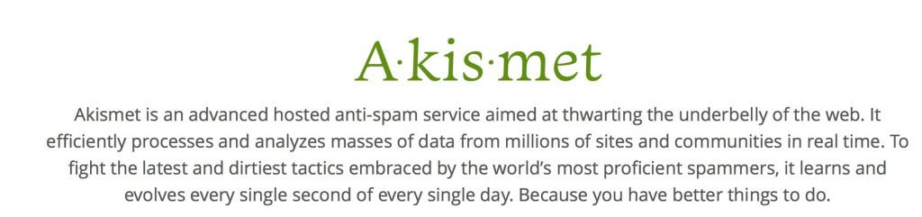Akismet image - 5 Excellent Email Blacklist & Anti-Spam WordPress Plugins