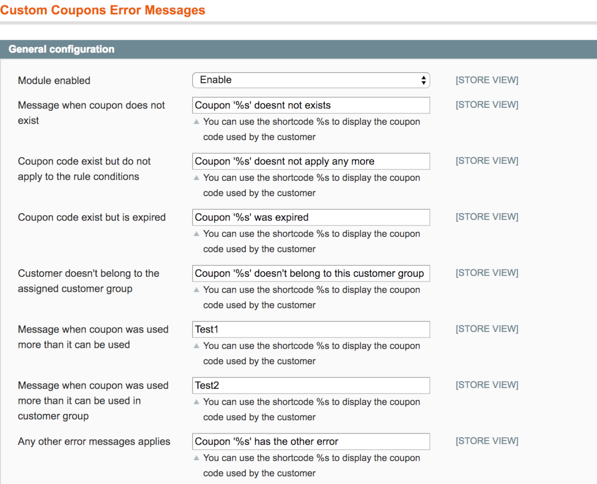 Helpful Custom Coupon Code Error Messages Extension For Magento 1