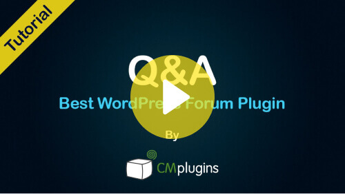 Video QA WordPress - Tutorial - Learn How to Use the Best WordPress Q&A plugin- CM Answers Video Tutorial