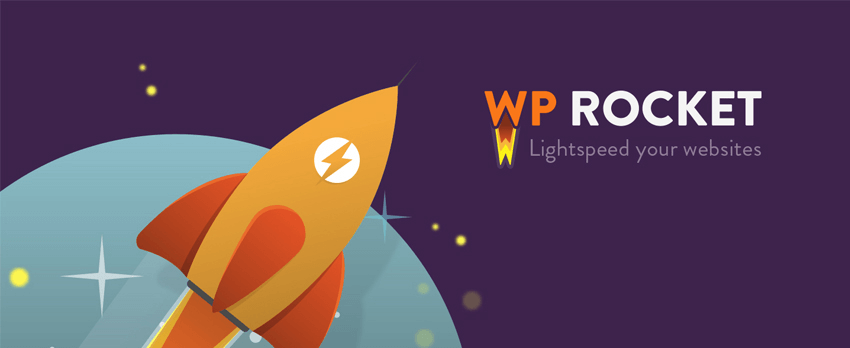 Brand logo for the WP Rocket WordPress plugin - 3 Fantastic WordPress Caching Plugins for a Speedier Website