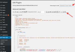 Highlighted Plugin tab on WP dashbaord