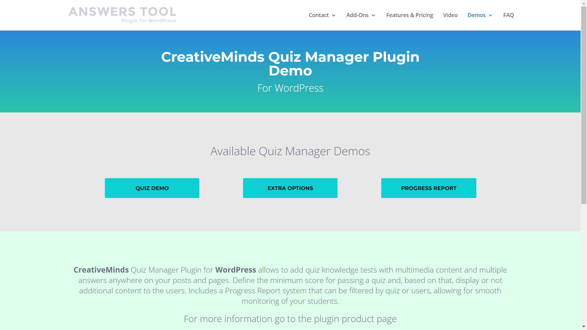 Quiz Manager Demo