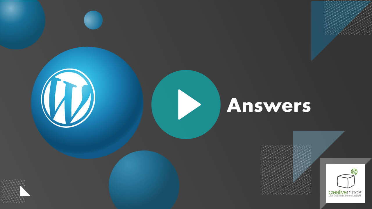 Best Questions and Answers Plugin for WordPress by CreativeMinds video placeholder