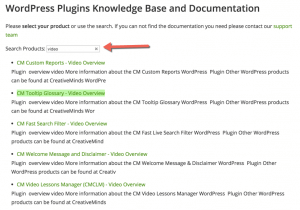 HelpScout WordPress plugin Search Results