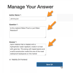 Supplier managing answers #2 - Questions and Answers Module for Magento