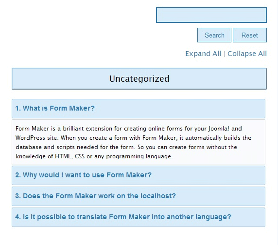 FAQ page using Spider FAQ - The 9 Best FAQ WordPress Plugins to Inform your Customers