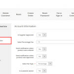 Account Information - Supplier Redirection Configuration Module for Magento
